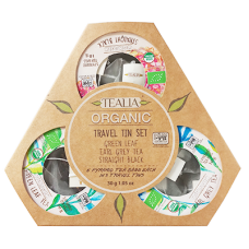 Tealia Organic Travel Pack - Gift Tea 30g (15 Pyramid infusion Bags) 